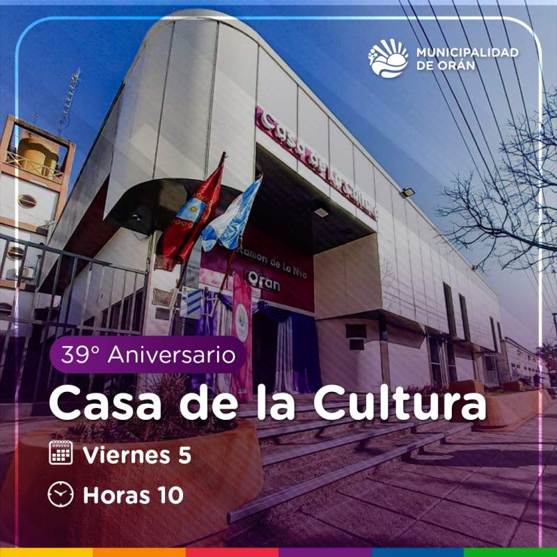 Hoy: Casa de la Cultura cumple 39 años