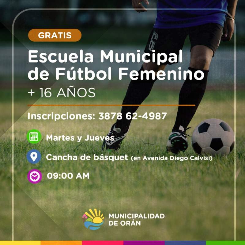 Deportes abre Escuela de Fútbol Femenino totalmente gratuita